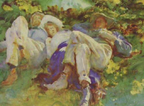 John Singer Sargent The Siesta France oil painting art